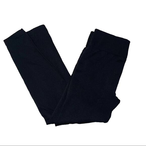 💐Terra & Sky Leggings Black Fleece Lined Stretchy - Picture 1 of 3